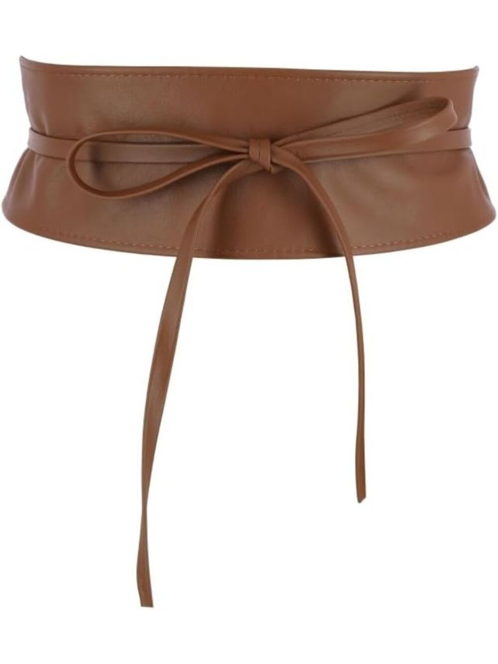 Stylish Italian Leather Obi Belt for Women - Fashionable Waist Accessory